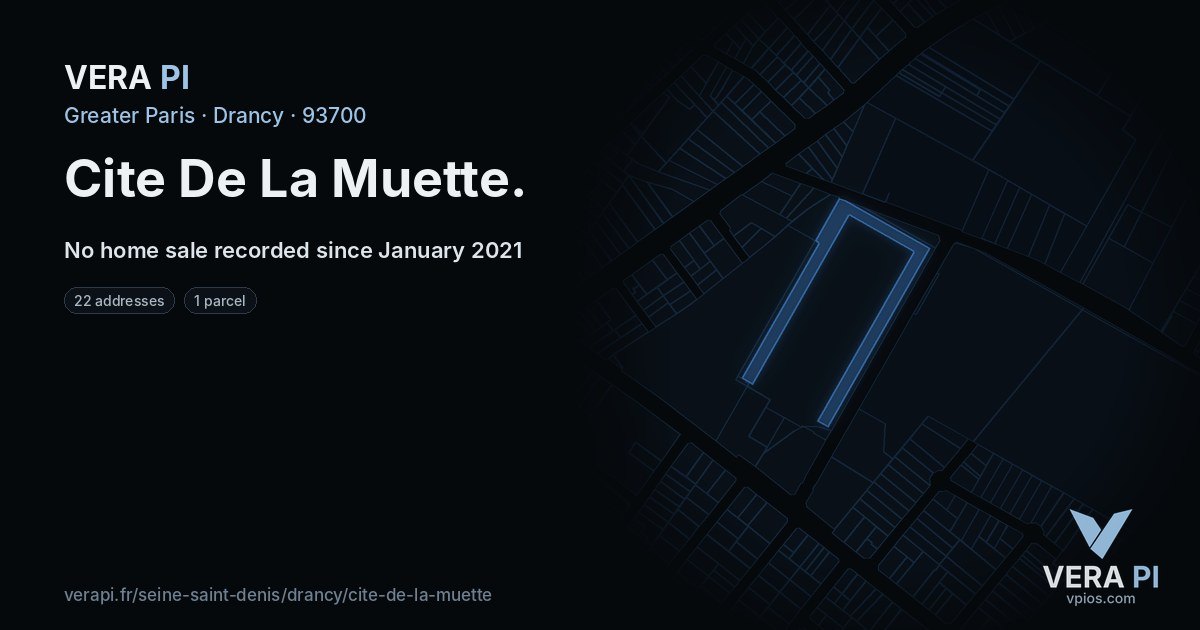 Cite De La Muette, Drancy at night – every parcel coloured by the prices around it, the street's own parcels lit