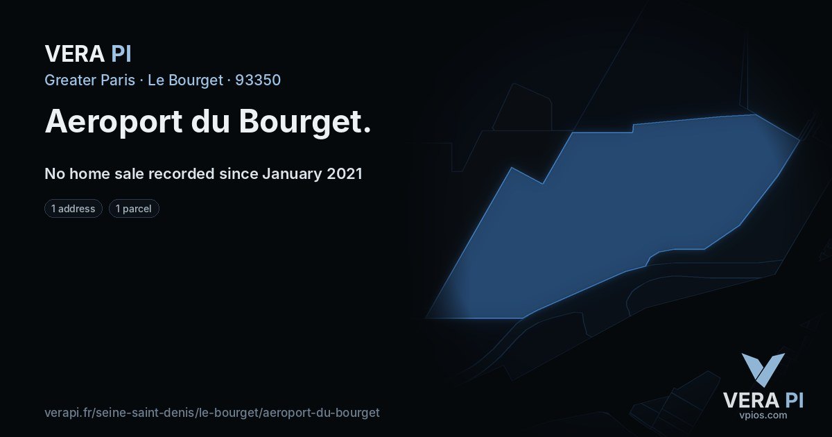 Aeroport du Bourget, Le Bourget at night – every parcel coloured by the prices around it, the street's own parcels lit