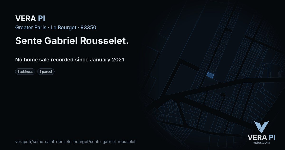 Sente Gabriel Rousselet, Le Bourget at night – every parcel coloured by the prices around it, the street's own parcels lit