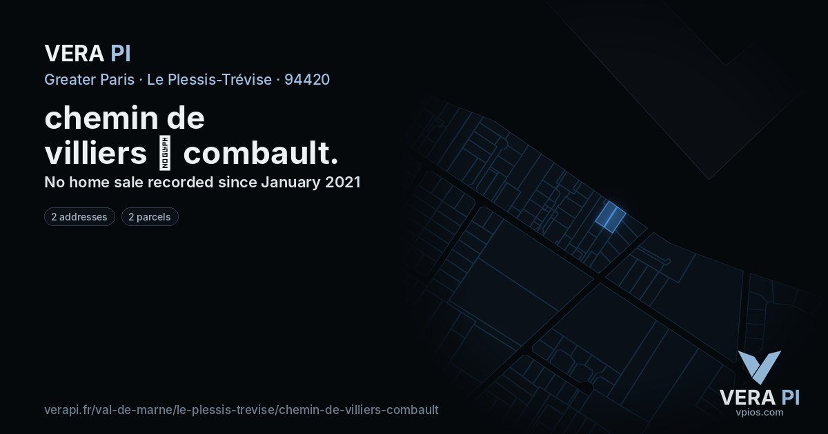 chemin de villiers combault, Le Plessis-Trévise at night – every parcel coloured by the prices around it, the street's own parcels lit