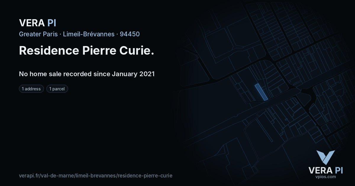 Residence Pierre Curie, Limeil-Brévannes at night – every parcel coloured by the prices around it, the street's own parcels lit