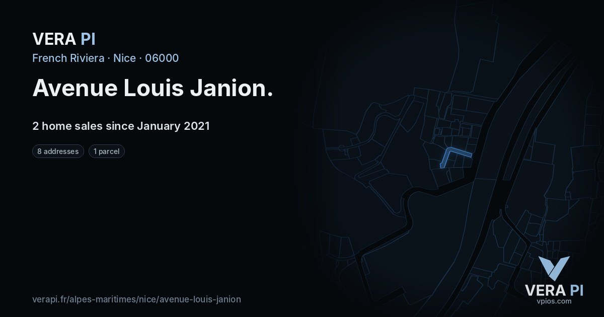 Avenue Louis Janion, Nice at night – every parcel coloured by the prices around it, the street's own parcels lit