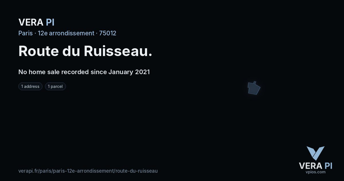 Route du Ruisseau, 12e arrondissement at night – every parcel coloured by the prices around it, the street's own parcels lit