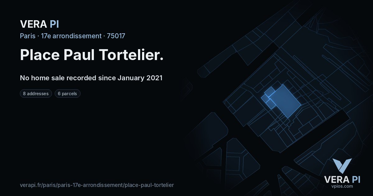 Place Paul Tortelier, 17e arrondissement at night – every parcel coloured by the prices around it, the street's own parcels lit