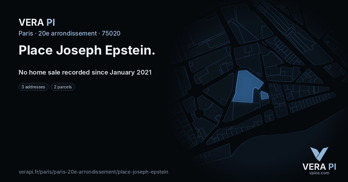 Place Joseph Epstein, 20e arrondissement at night – every parcel coloured by the prices around it, the street's own parcels lit