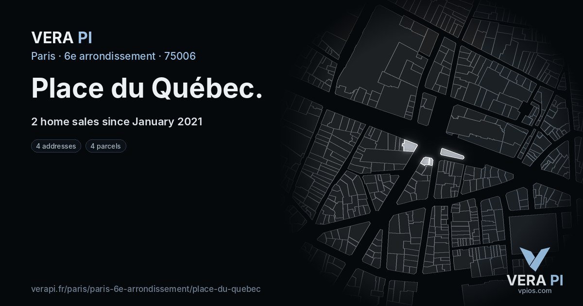 Place du Québec, 6e arrondissement at night – every parcel coloured by the prices around it, the street's own parcels lit