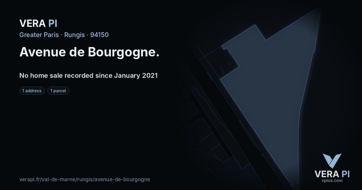 Avenue de Bourgogne, Rungis at night – every parcel coloured by the prices around it, the street's own parcels lit