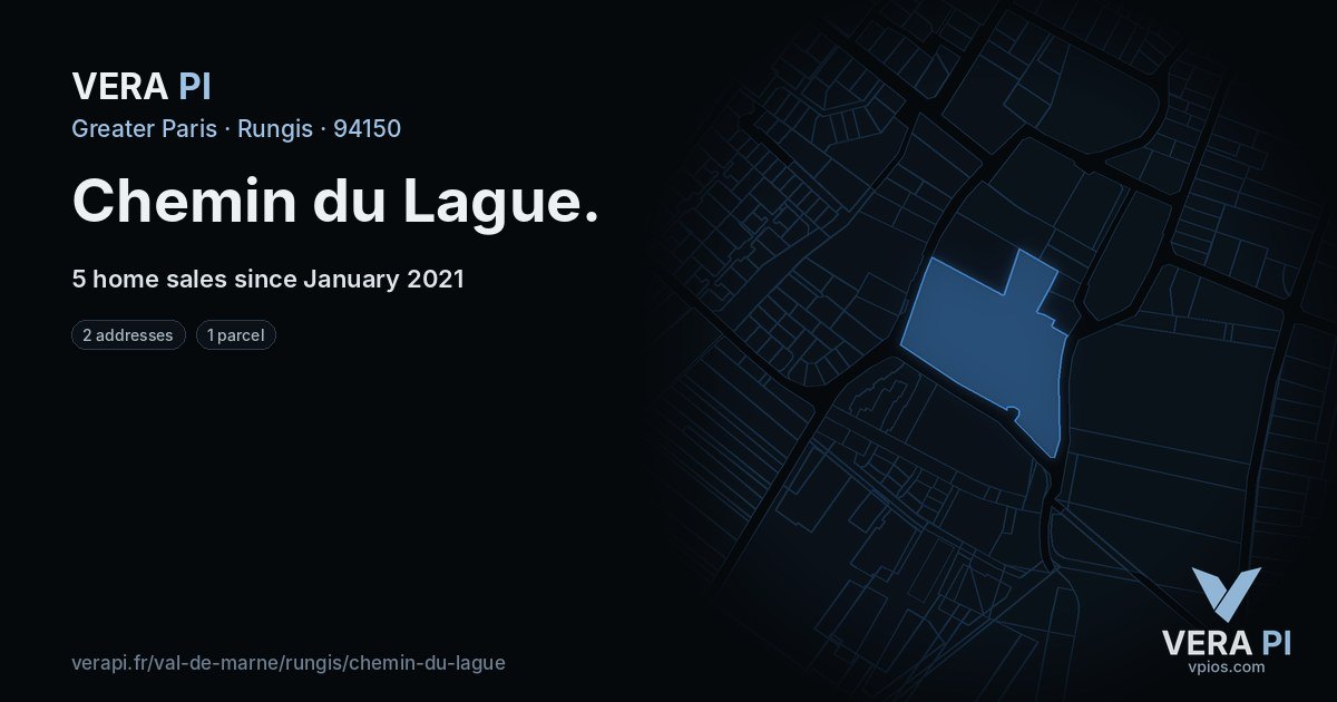 Chemin du Lague, Rungis at night – every parcel coloured by the prices around it, the street's own parcels lit