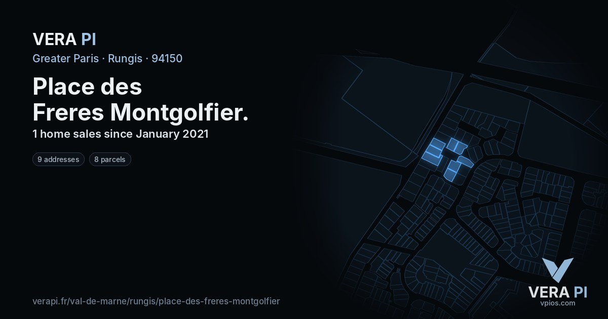 Place des Freres Montgolfier, Rungis at night – every parcel coloured by the prices around it, the street's own parcels lit