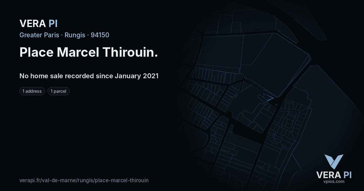 Place Marcel Thirouin, Rungis at night – every parcel coloured by the prices around it, the street's own parcels lit