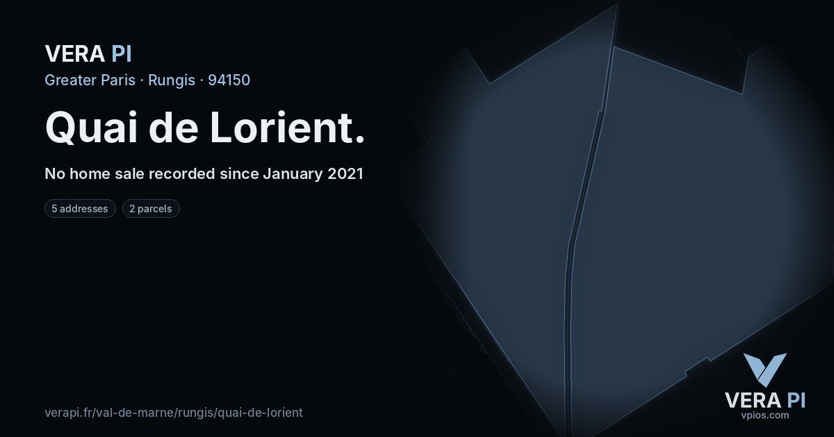 Quai de Lorient, Rungis at night – every parcel coloured by the prices around it, the street's own parcels lit