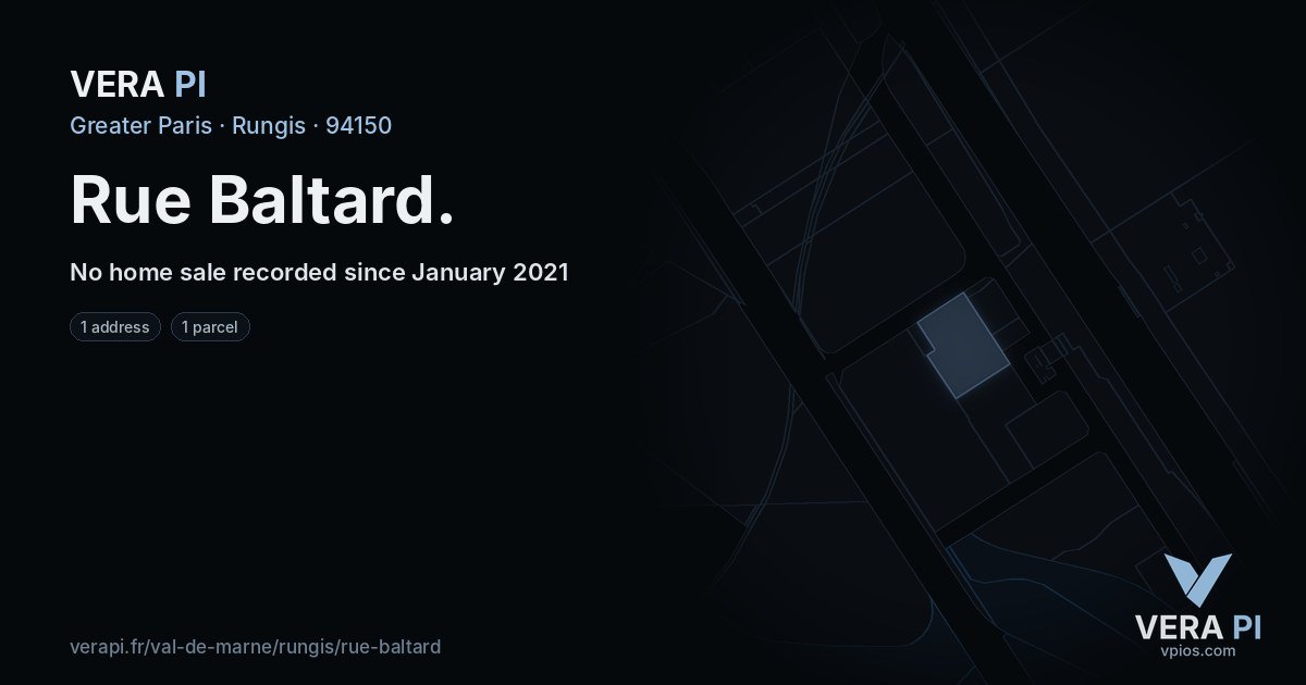 Rue Baltard, Rungis at night – every parcel coloured by the prices around it, the street's own parcels lit