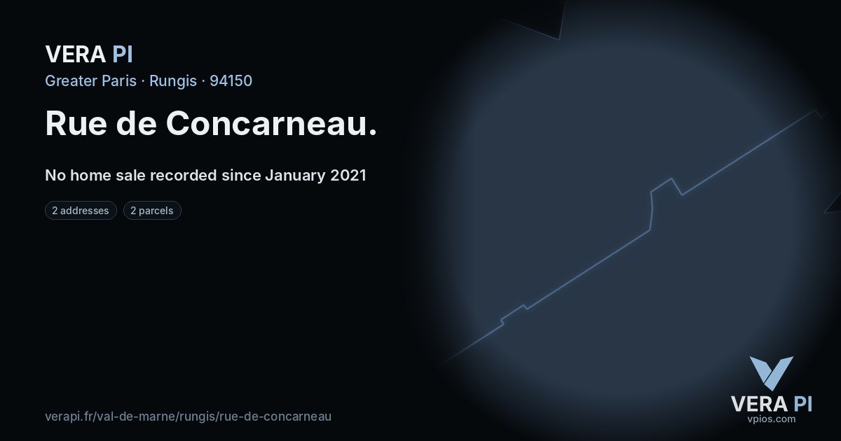 Rue de Concarneau, Rungis at night – every parcel coloured by the prices around it, the street's own parcels lit