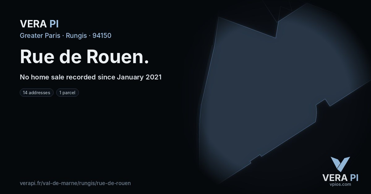 Rue de Rouen, Rungis at night – every parcel coloured by the prices around it, the street's own parcels lit