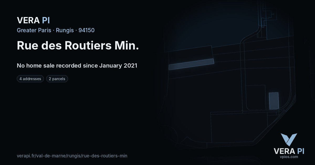 Rue des Routiers Min, Rungis at night – every parcel coloured by the prices around it, the street's own parcels lit