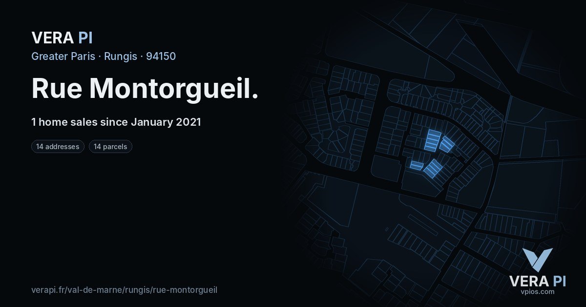 Rue Montorgueil, Rungis at night – every parcel coloured by the prices around it, the street's own parcels lit