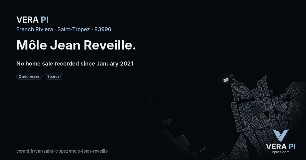 Môle Jean Reveille, Saint-Tropez at night – every parcel coloured by the prices around it, the street's own parcels lit