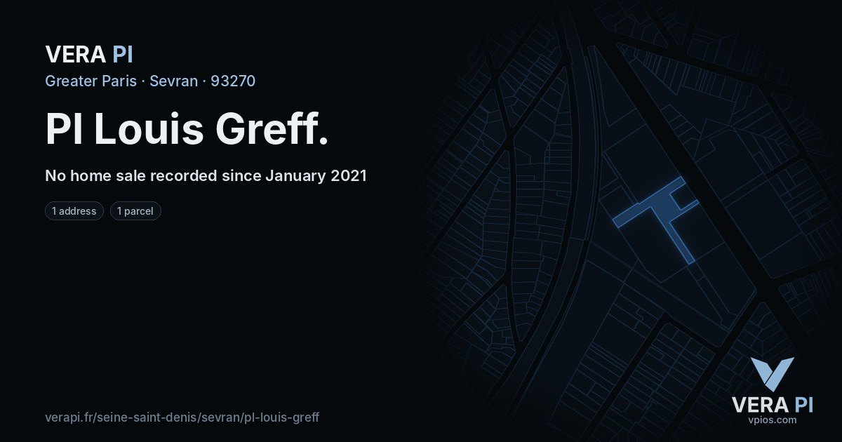 Pl Louis Greff, Sevran at night – every parcel coloured by the prices around it, the street's own parcels lit