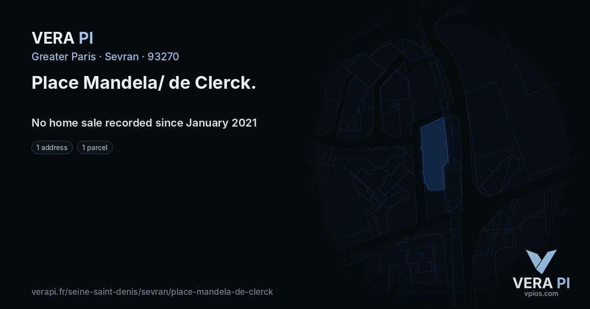 Place Mandela/ de Clerck, Sevran at night – every parcel coloured by the prices around it, the street's own parcels lit