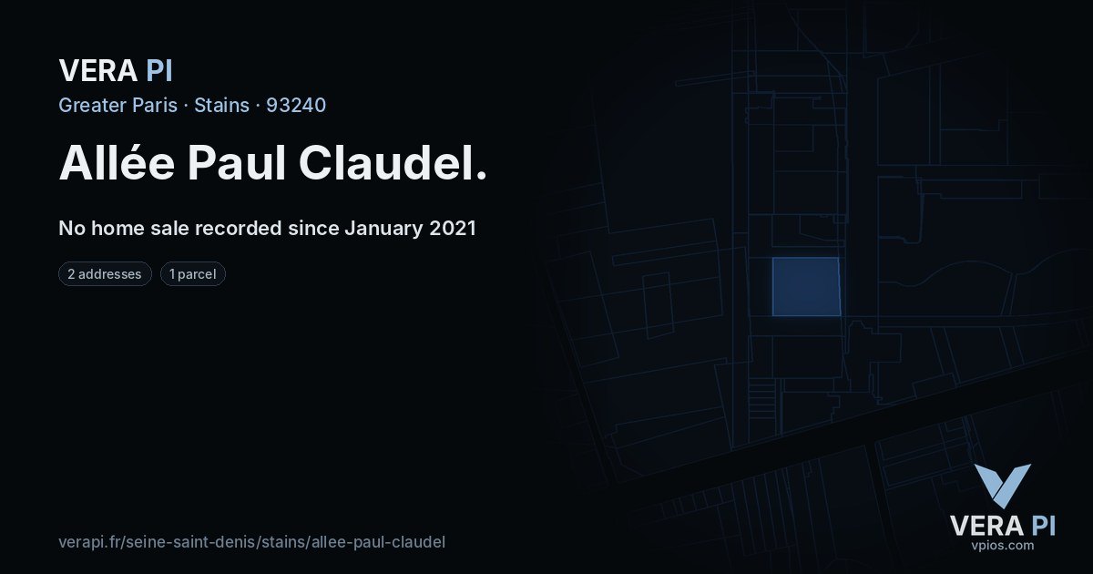 Allée Paul Claudel, Stains at night – every parcel coloured by the prices around it, the street's own parcels lit