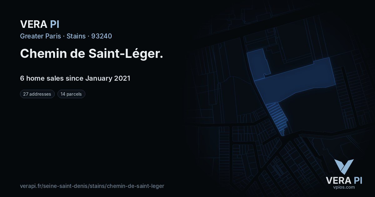 Chemin de Saint-Léger, Stains at night – every parcel coloured by the prices around it, the street's own parcels lit
