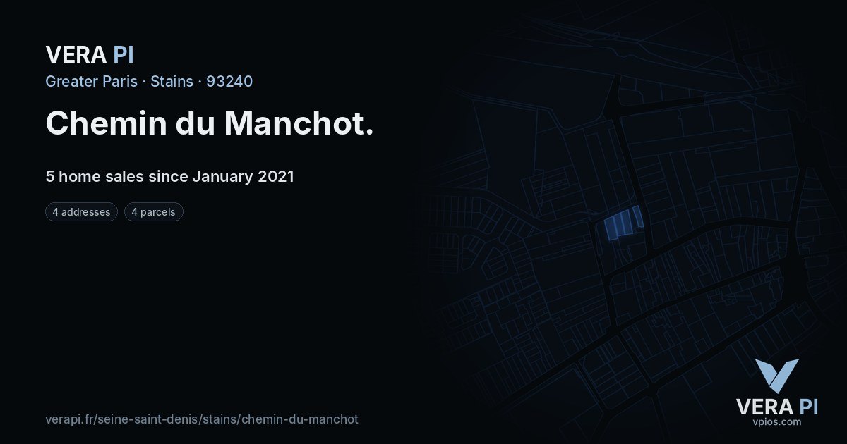 Chemin du Manchot, Stains at night – every parcel coloured by the prices around it, the street's own parcels lit