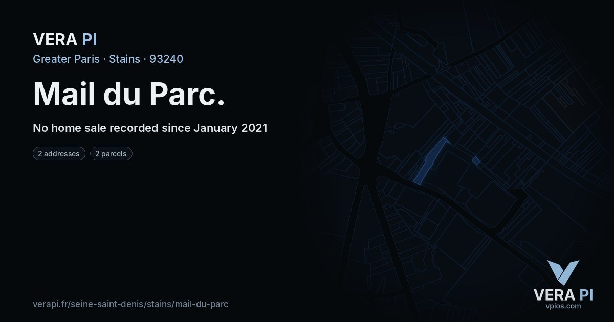 Mail du Parc, Stains at night – every parcel coloured by the prices around it, the street's own parcels lit