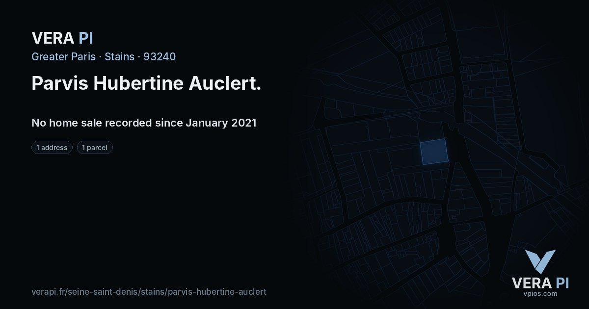 Parvis Hubertine Auclert, Stains at night – every parcel coloured by the prices around it, the street's own parcels lit