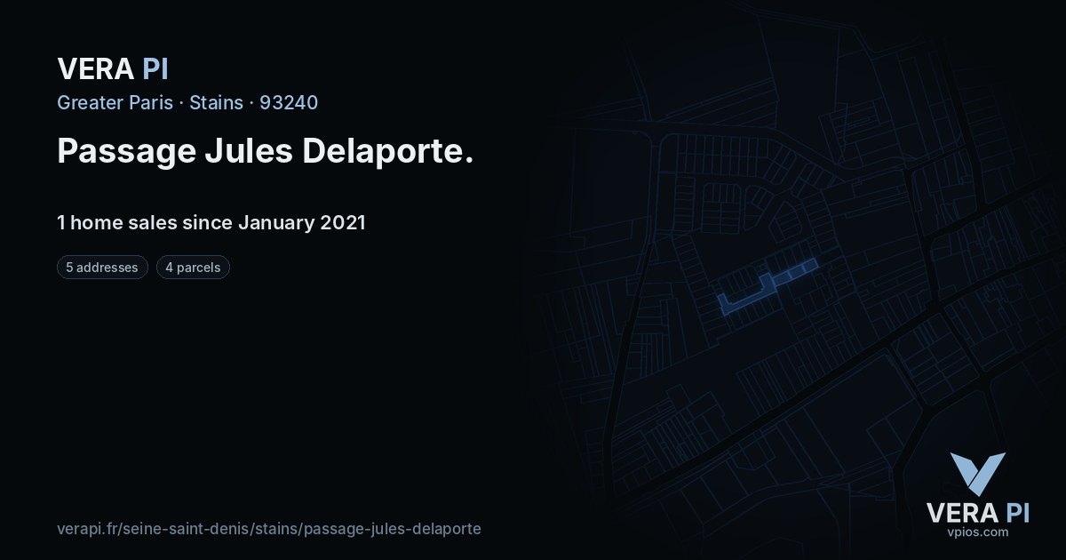 Passage Jules Delaporte, Stains at night – every parcel coloured by the prices around it, the street's own parcels lit