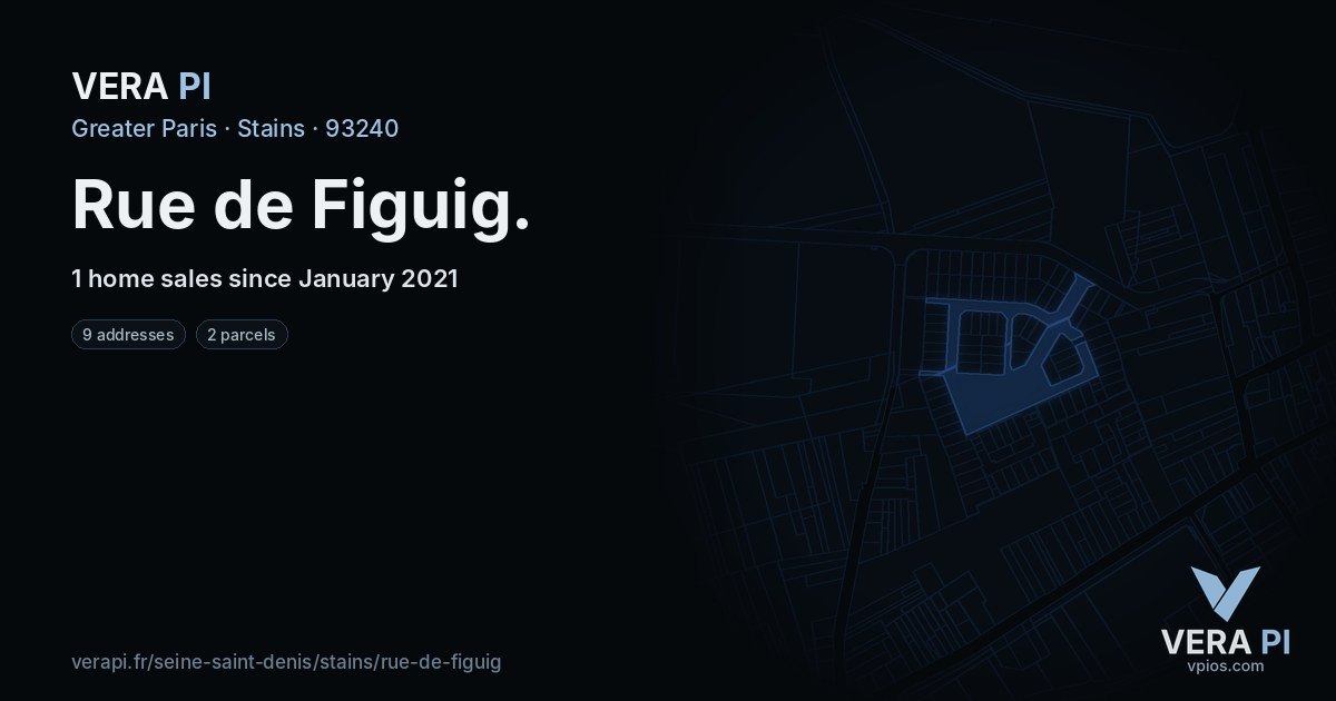 Rue de Figuig, Stains at night – every parcel coloured by the prices around it, the street's own parcels lit