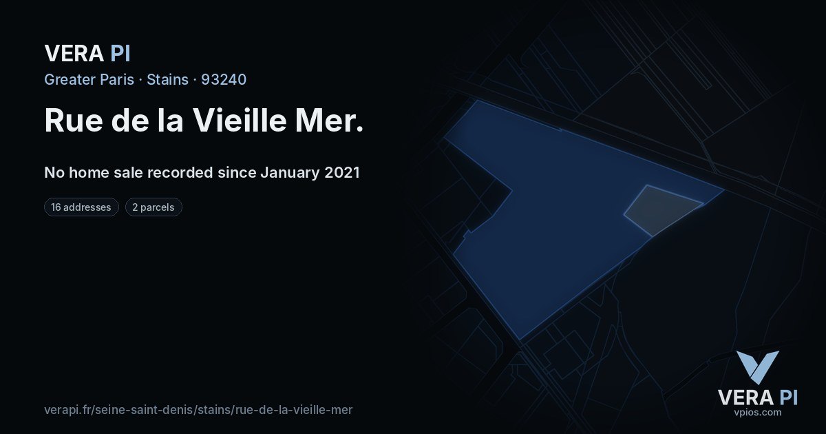 Rue de la Vieille Mer, Stains at night – every parcel coloured by the prices around it, the street's own parcels lit