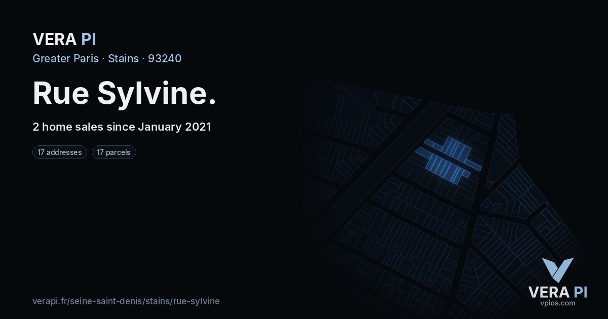 Rue Sylvine, Stains at night – every parcel coloured by the prices around it, the street's own parcels lit