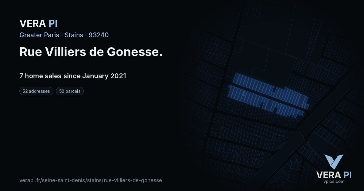 Rue Villiers de Gonesse, Stains at night – every parcel coloured by the prices around it, the street's own parcels lit
