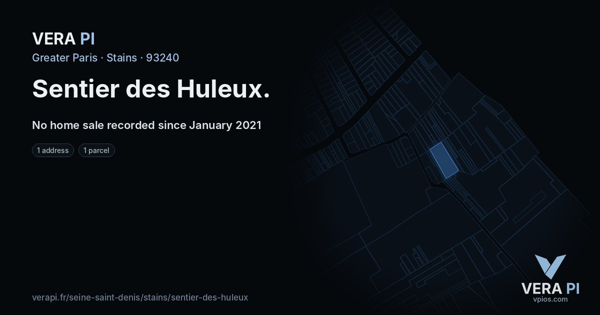 Sentier des Huleux, Stains at night – every parcel coloured by the prices around it, the street's own parcels lit