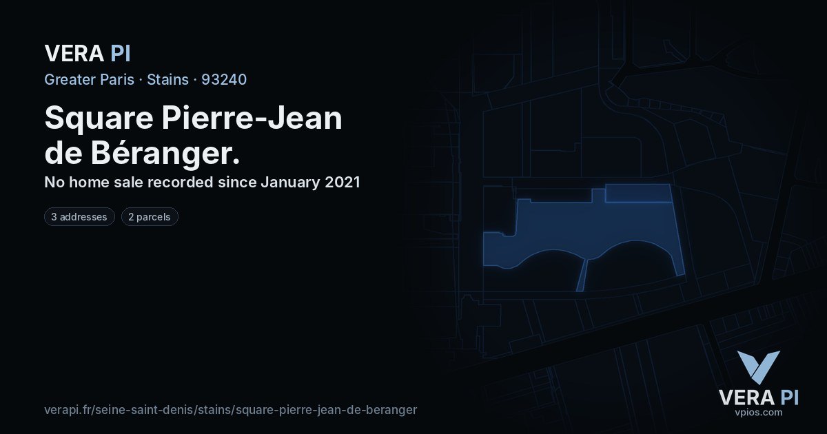Square Pierre-Jean de Béranger, Stains at night – every parcel coloured by the prices around it, the street's own parcels lit
