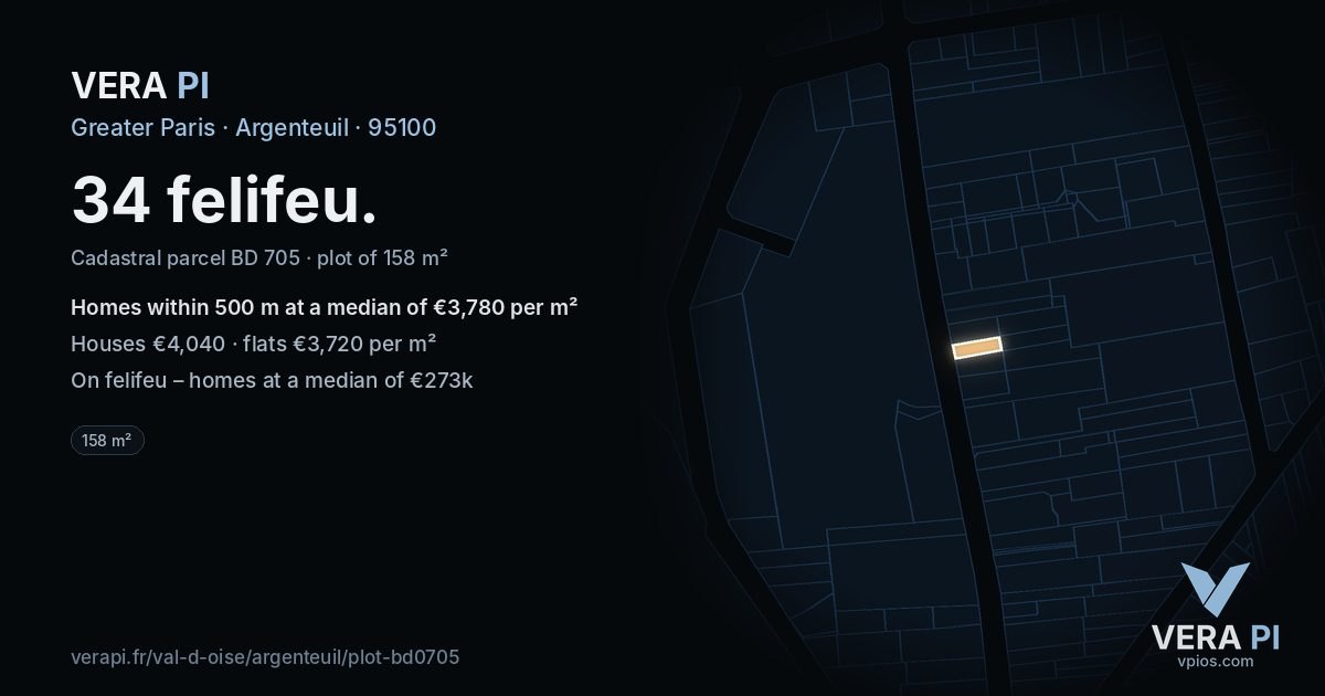 34 felifeu, Argenteuil at night – the plot lit, the parcels around coloured by the prices near them