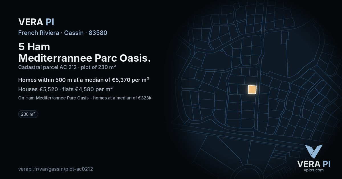 5 Ham Mediterrannee Parc Oasis, Gassin at night – the plot lit, the parcels around coloured by the prices near them