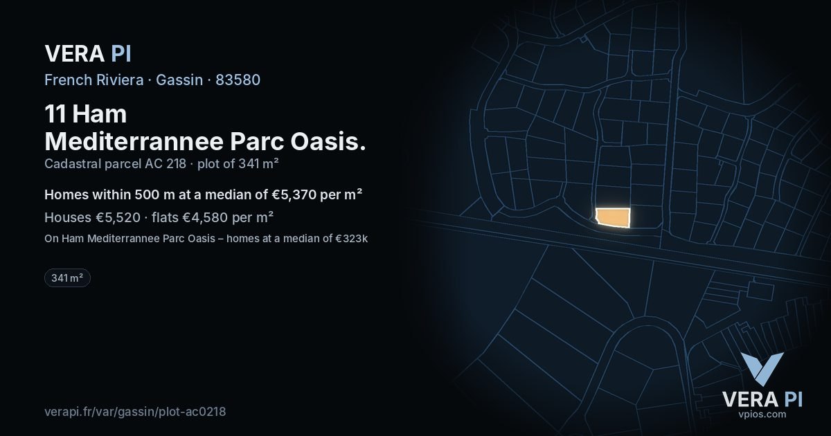11 Ham Mediterrannee Parc Oasis, Gassin at night – the plot lit, the parcels around coloured by the prices near them
