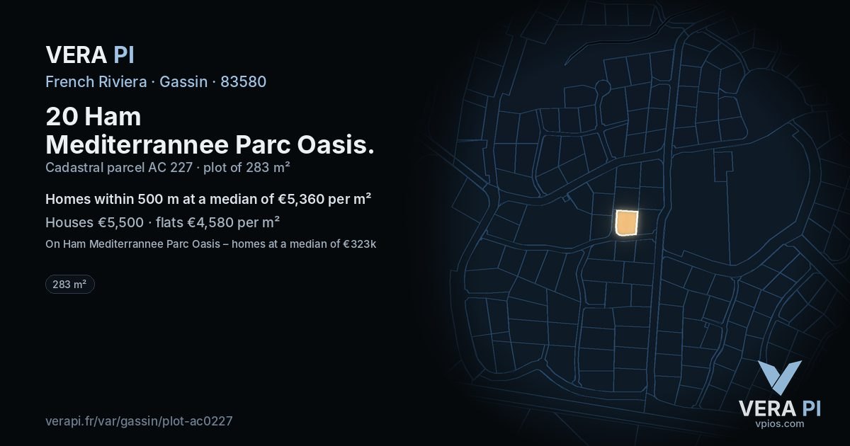20 Ham Mediterrannee Parc Oasis, Gassin at night – the plot lit, the parcels around coloured by the prices near them
