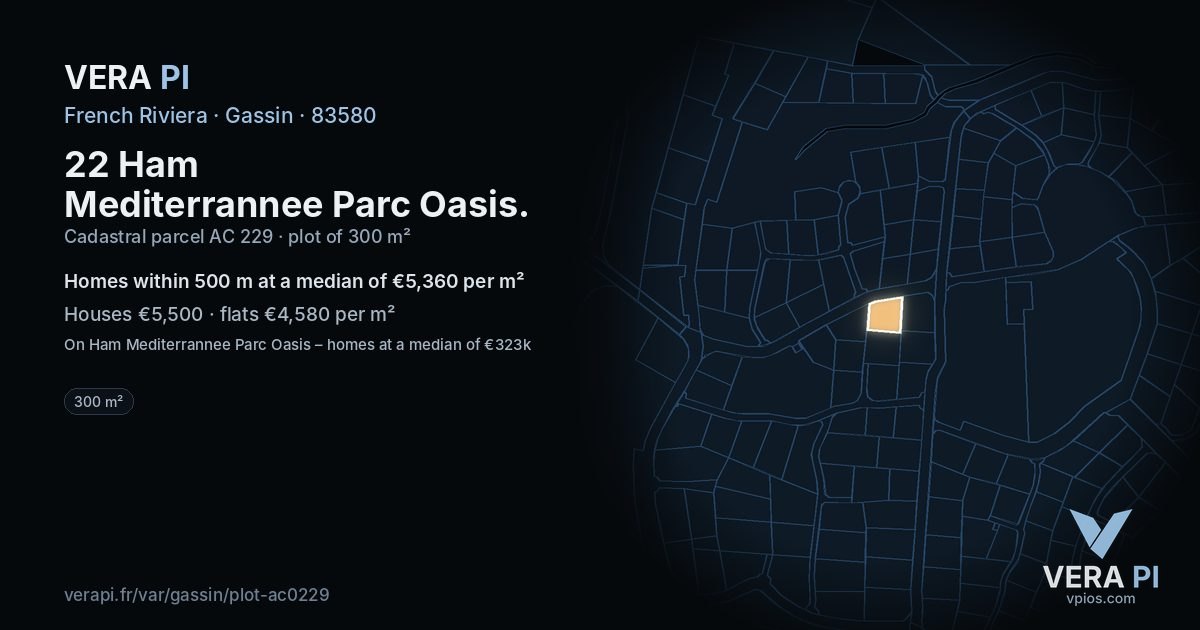 22 Ham Mediterrannee Parc Oasis, Gassin at night – the plot lit, the parcels around coloured by the prices near them