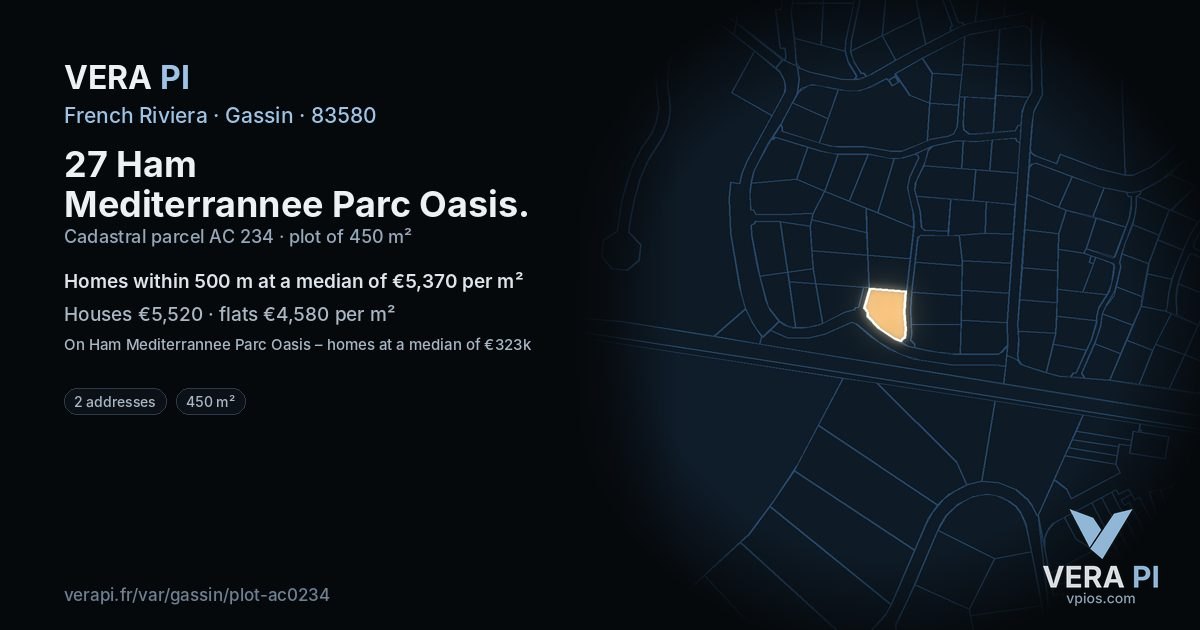 27 Ham Mediterrannee Parc Oasis, Gassin at night – the plot lit, the parcels around coloured by the prices near them