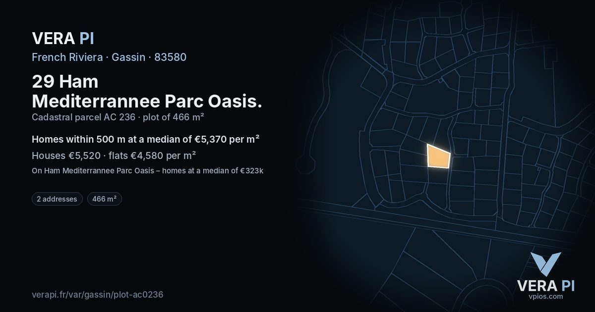 29 Ham Mediterrannee Parc Oasis, Gassin at night – the plot lit, the parcels around coloured by the prices near them