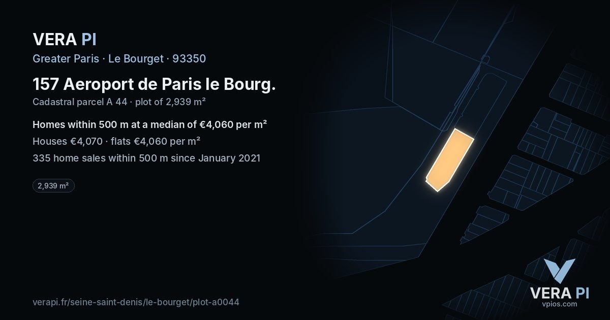 157 Aeroport de Paris le Bourg, Le Bourget at night – the plot lit, the parcels around coloured by the prices near them