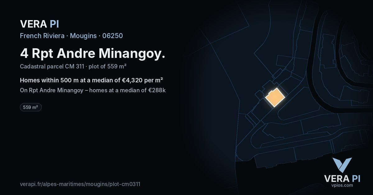 4 Rpt Andre Minangoy, Mougins at night – the plot lit, the parcels around coloured by the prices near them
