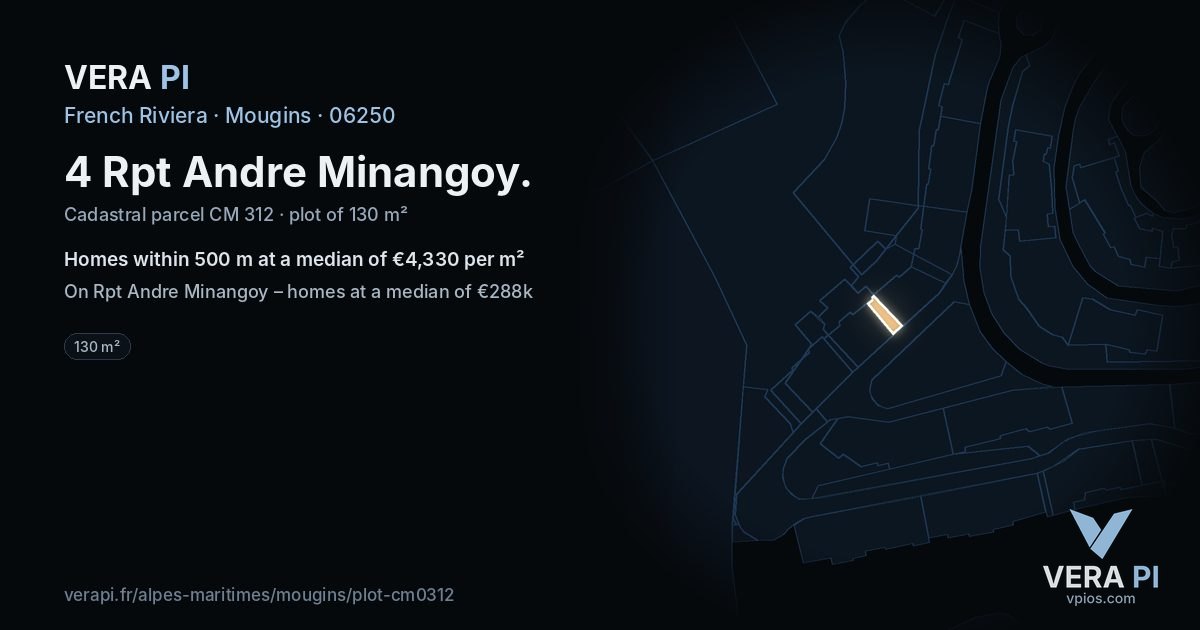 4 Rpt Andre Minangoy, Mougins at night – the plot lit, the parcels around coloured by the prices near them