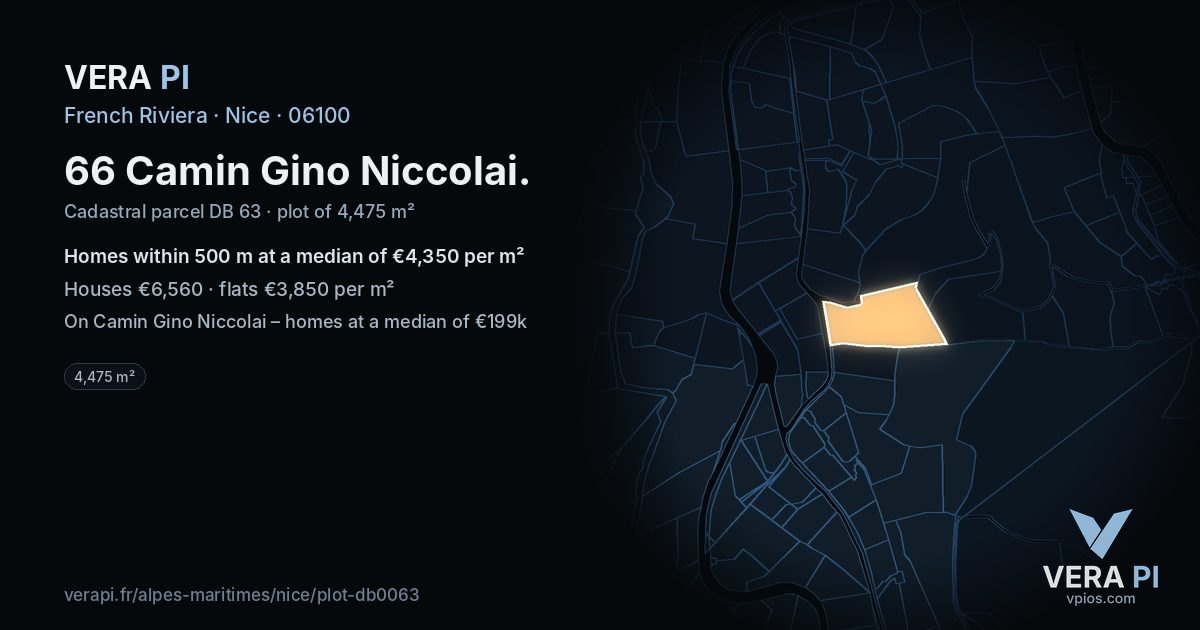 66 Camin Gino Niccolai, Nice at night – the plot lit, the parcels around coloured by the prices near them