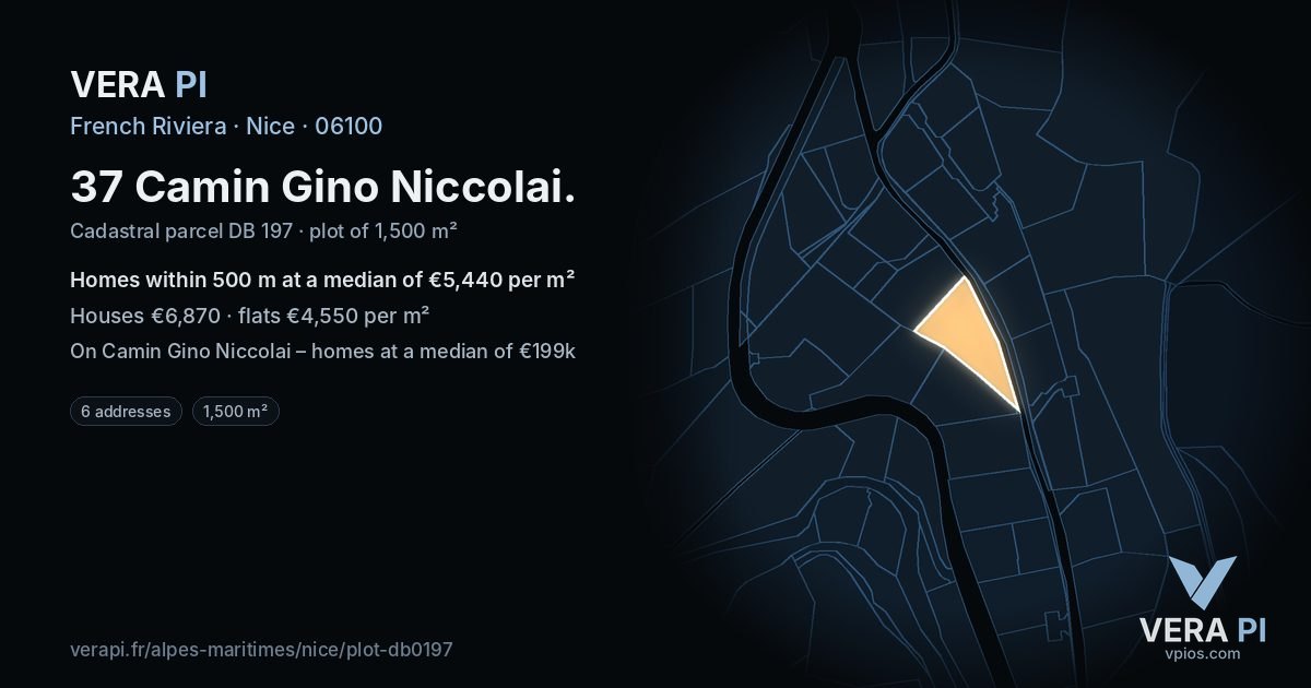 37 Camin Gino Niccolai, Nice at night – the plot lit, the parcels around coloured by the prices near them