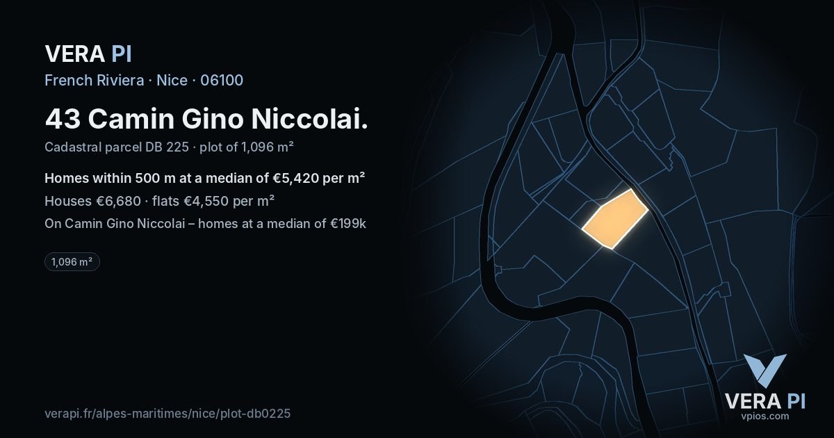 43 Camin Gino Niccolai, Nice at night – the plot lit, the parcels around coloured by the prices near them