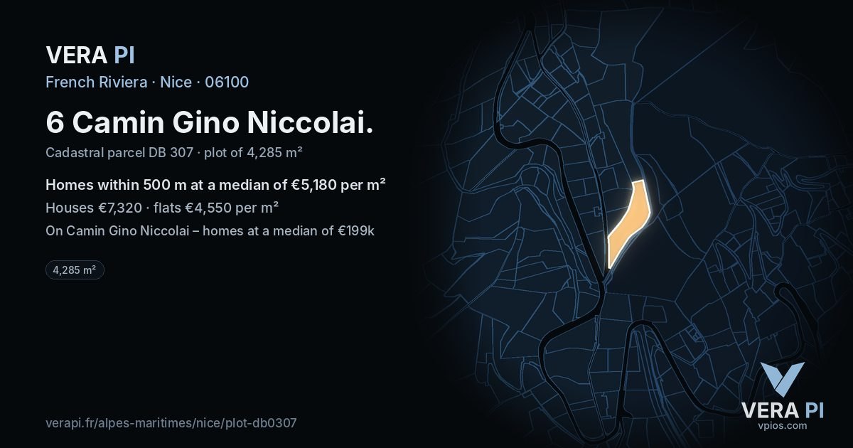 6 Camin Gino Niccolai, Nice at night – the plot lit, the parcels around coloured by the prices near them