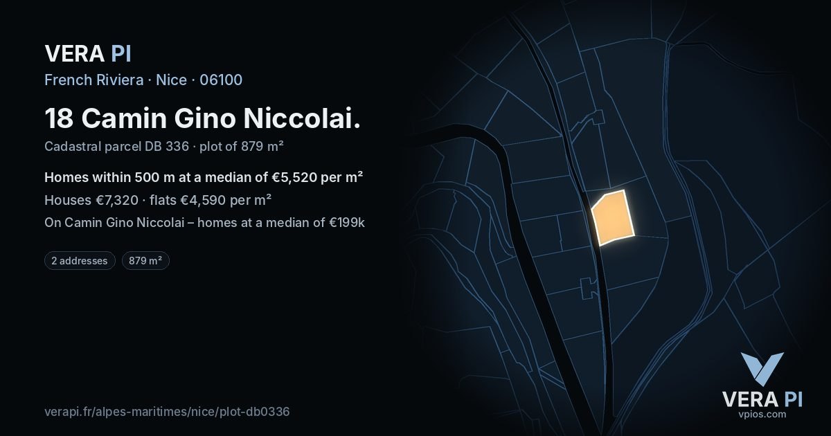 18 Camin Gino Niccolai, Nice at night – the plot lit, the parcels around coloured by the prices near them